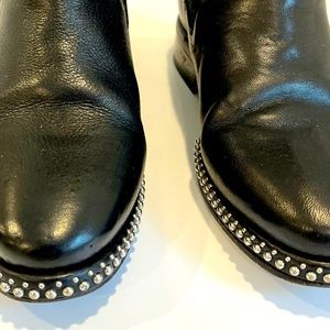 All Saints women’s black Chelsea boots with studs. Size 38 EU.